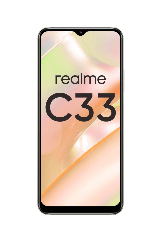 СМАРТФОН REALME RMX3624 (realme C33) 4+128 ГБ ЦВЕТ: ЗОЛОТОЙ (SANDY GOLD)
